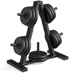 Weight Plate Rack, Weight Tree, Home Gym Storage Stand, Holds 300 lbs