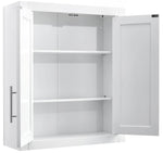 Crosley Furniture Savannah Wall Mounted Bathroom Storage Medicine Cabinet with Shelves, White