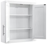 Crosley Furniture Savannah Wall Mounted Bathroom Storage Medicine Cabinet with Shelves, White