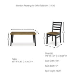 Signature Design by Ashley Caitbrook Rustic 7-Piece Dining Set – Rectangular Table with 6 X-Back Upholstered Chairs, Gray