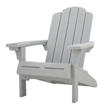 Keter Kiawah Adirondack Chair, Weather‑Resistant Resin Outdoor Patio Chair, Ergonomic Design, All‑Weather Seating for Garden, Deck & Backyard, Grey