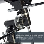 Celestron - PowerSeeker 70EQ Telescope - Manual German Equatorial Telescope for Beginners - Compact and Portable - Bonus Astronomy Software Package - 70mm Aperture