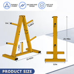Weight Plate Rack, Weight Tree, Home Gym Storage Stand, Holds 300 lbs