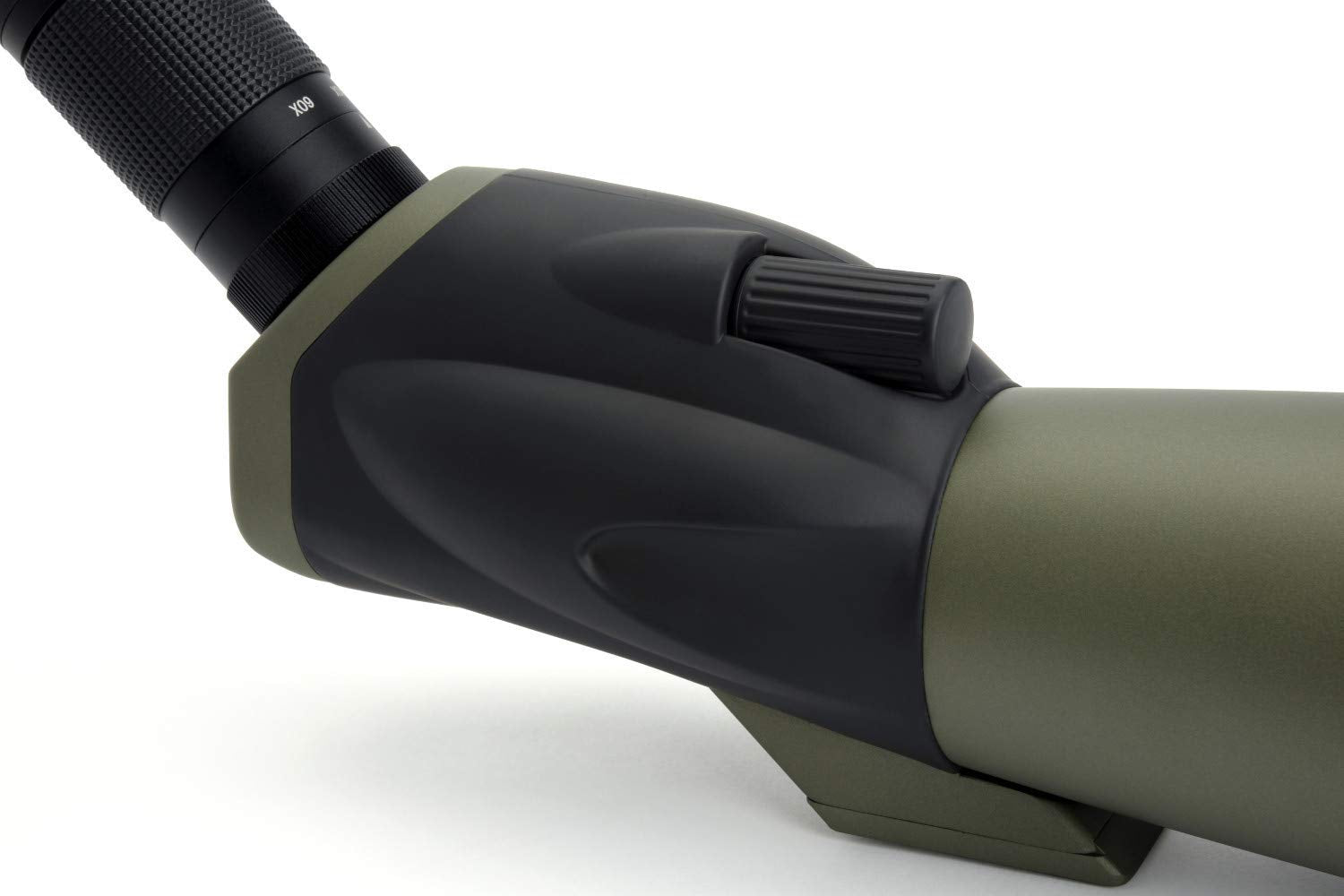 Celestron 52250 Ultima 20-60x80mm Angled Refractor Spotting Scope Telescope with Multi-Coated Optics, Waterproof Rubber Tubing and Soft Carry Case, Green