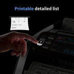 Aneken N60 Mixed Denomination Money Counter Machine, Value Counting, UV/MG/IR/DD Counterfeit Detection, 3.5" TFT Display Cash Counting Machine, Printer Enabled Bill Counter for Business