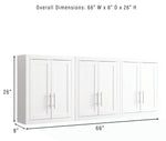 Crosley Furniture Savannah Wall Mounted Bathroom Storage Medicine Cabinet with Shelves, White