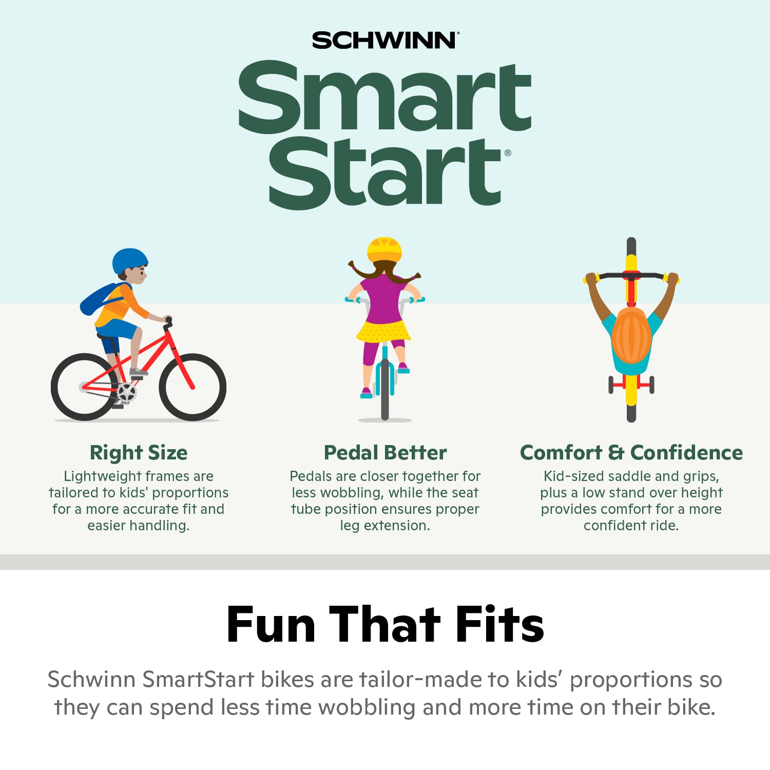 Schwinn Koen Bike, 16 Inch Bike for Kids Ages 3-7, SmartStart Ergonomic Design for Kids, Adjustable Seat Grows with your Child, Rear Coaster Brake and Front Caliper Brake, Training Bicycle