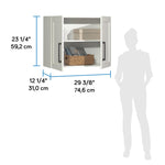 Sauder Homeplus Hanging Cabinet, White Finish