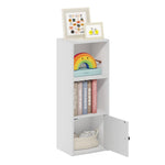 Furinno LUDER Book Shelf, 5-Cube Bookshelf, Reversible Bookcase, 9.4 x 19.5 x 31.5, Easy Assembly, for Living Room, Bedroom, Home Office, White