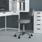 Boss Office Products Antimicrobial Vinyl Medical Spa Stool in Black