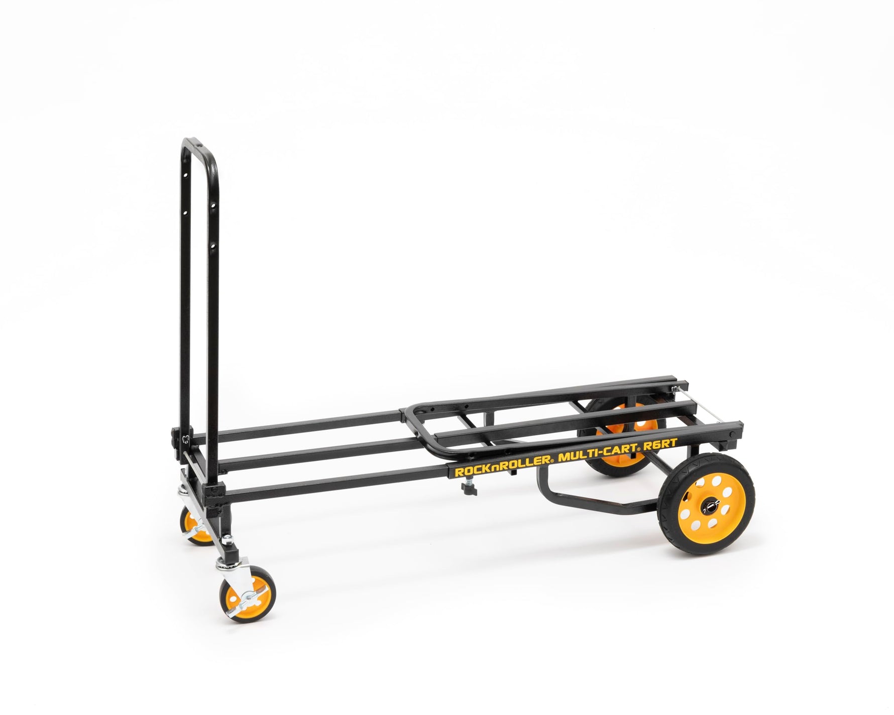 Rock-N-Roller R6RT (Mini) 8-in-1 Folding Multi-Cart/Hand Truck/Dolly/Platform Cart/29" to 42.5" Telescoping Frame/500 lbs. Load Capacity, Black