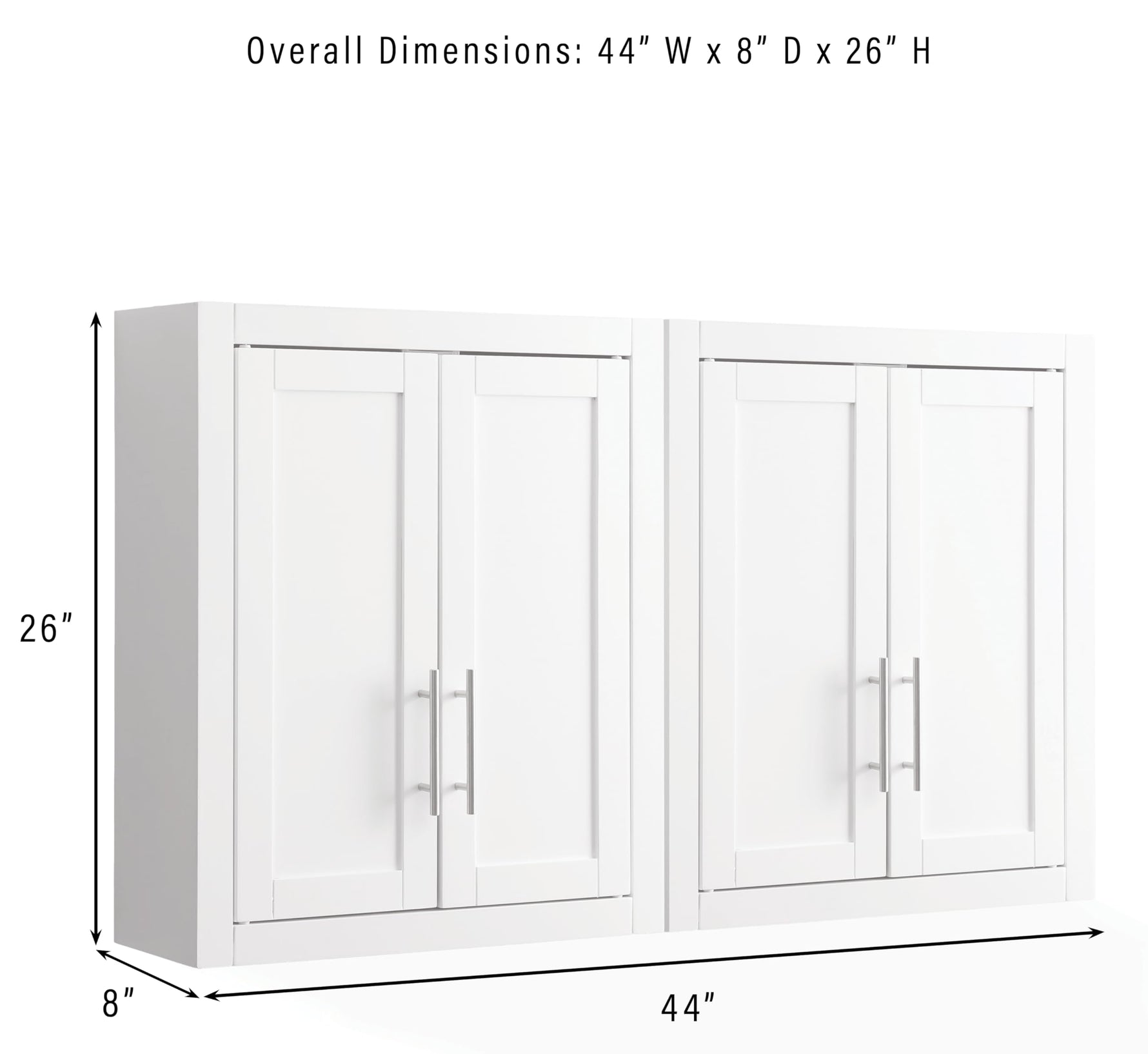 Crosley Furniture Savannah Wall Mounted Bathroom Storage Medicine Cabinet with Shelves, White