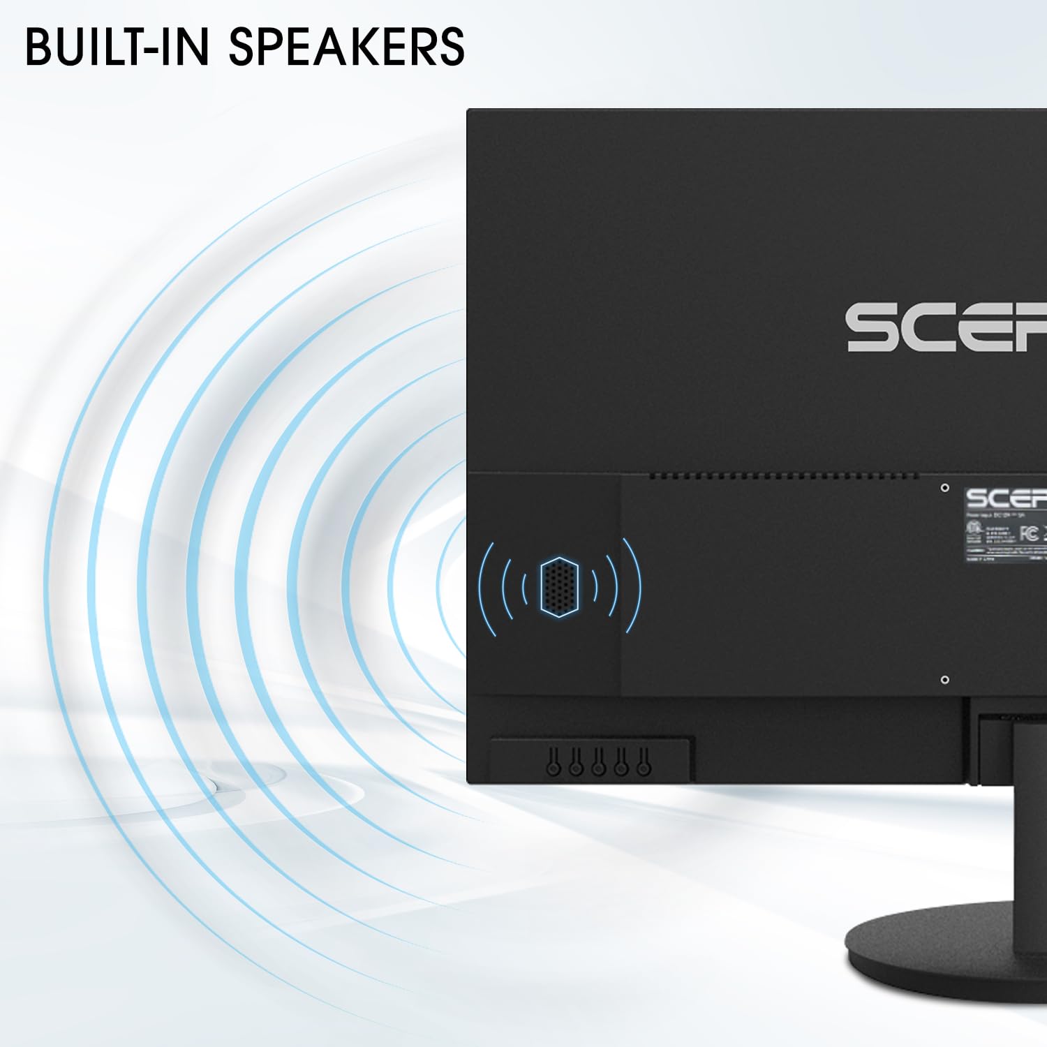 Sceptre E275W-1920 27" FHD 1080p 75Hz Monitor HDMI VGA Build-In Speakers, Metal Black
