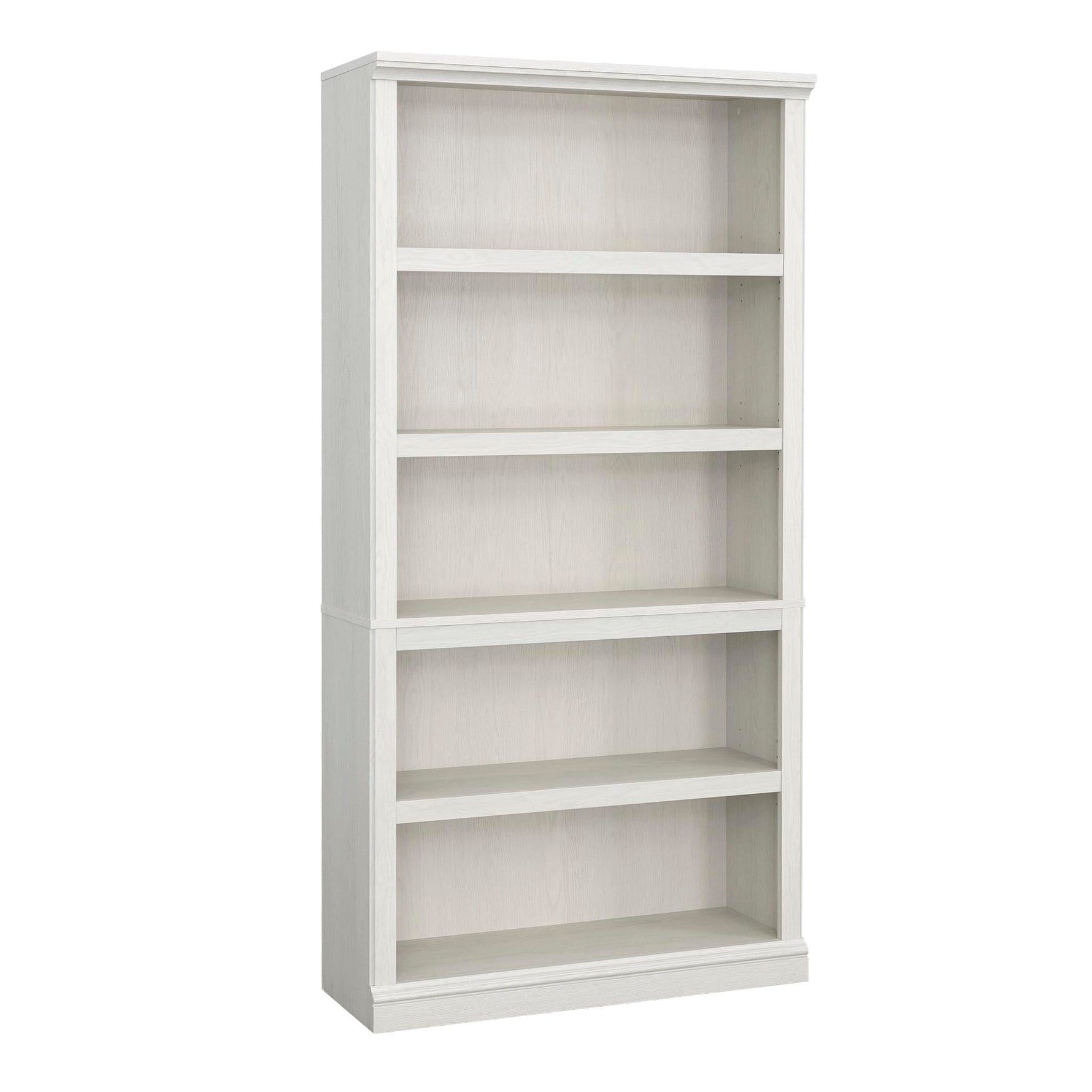 Sauder 5-Shelf Split Bookcase/ Book shelf, Oiled Oak finish