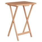 Winsome Alex Set of 2 Foldable Snack Tables, Easy to Store Small Portable Fold Up Table Set for Kitchen, Living Room TV Dining, Crafts, Puzzles, Work From Home