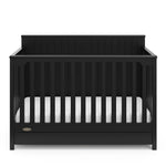 Graco Hadley 5-in-1 Convertible Crib with Drawer – GREENGUARD Gold Certified, Fits Standard Crib Mattress, Converts to Toddler Bed, Daybed and Full Bed, 4 Adjustable Mattress Heights (White)