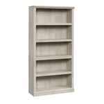 Sauder 5-Shelf Split Bookcase/ Book shelf, Oiled Oak finish