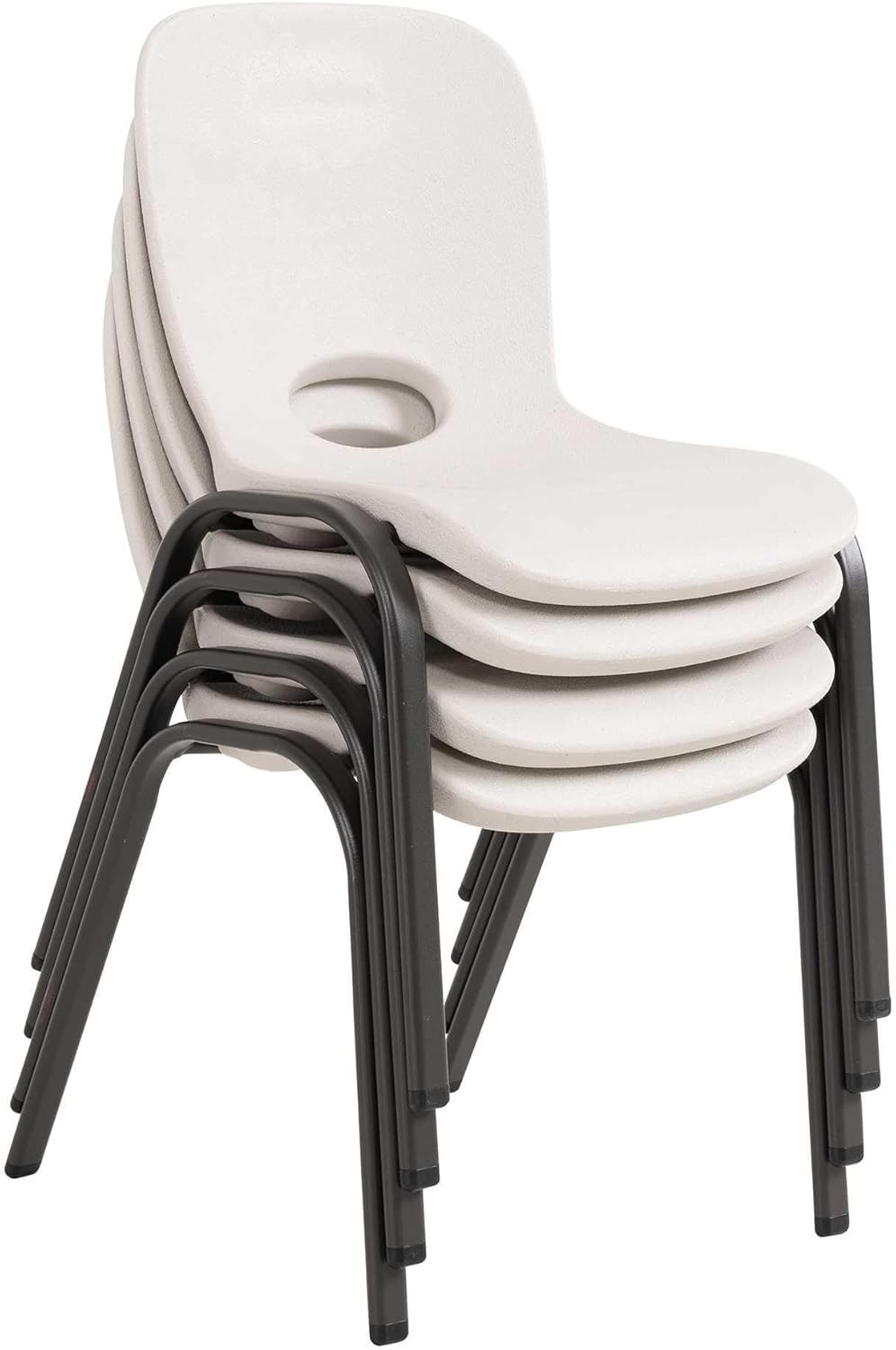 LIFETIME 80383 Kids Stacking Chair, Almond