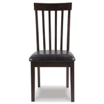 Signature Design by Ashley Hammis Rake Back Dining Room Chair, Set of 2, Dark Brown
