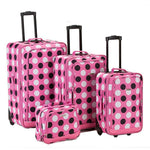 Rockland Fashion Softside 2 Piece Luggage Set, Expandable, (14" Tote/19" Upright), Purple