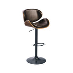 Signature Design by Ashley Centiar 24" Counter Height Modern Bucket Barstool, 2 Count, Black