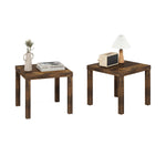 Furinno Classic Homey Square Parsons Side End Table, 1-Pack, Black