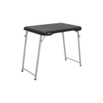 LIFETIME Stacking Compact Folding Table, 30 in. x 20 in., Black and Silver, Indoor/Outdoor