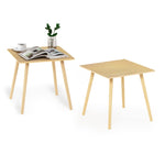 Furinno Classic Homey Square Parsons Side End Table, 1-Pack, Black