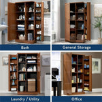 Sauder HomePlus Kitchen Storage Pantry Cabinet with Swing Door Storage and Adjustable Shelves, in Soft White finish