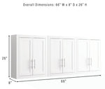Crosley Furniture Savannah Wall Mounted Bathroom Storage Medicine Cabinet with Shelves, White