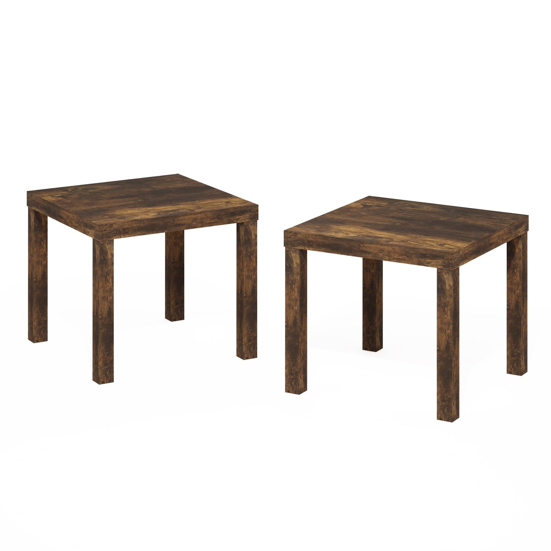 Furinno Classic Homey Square Parsons Side End Table, 1-Pack, Black