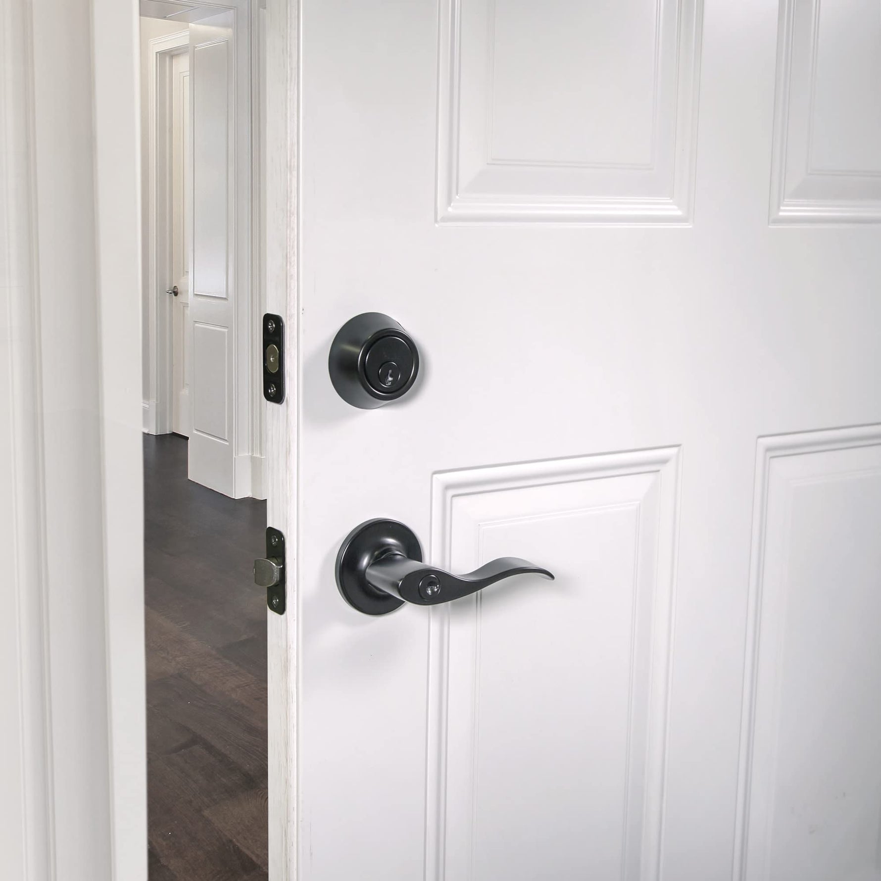 Design House 700534 Springdale Privacy Bed and Bath Door Lever Oil Rubbed Bronze