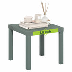 Furinno Classic Homey Square Parsons Side End Table, 1-Pack, Black