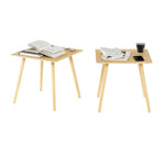 Furinno Classic Homey Square Parsons Side End Table, 1-Pack, Black