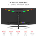 Sceptre 34-Inch Curved Ultrawide WQHD Monitor (3440 × 1440), R1500, up to 180Hz/165Hz, DisplayPort x2, 99% sRGB, 1ms, Built-in Speakers, Machine Black, 2025 (C345B-QUT168)