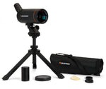 Celestron Mini Mak 70mm Angled Spotting Scope – Maksutov Spotting Scope – Great for Long Range Viewing – 25–75x Zoom Eyepiece – Multi-Coated Optics – Rubber Armored – Tabletop Tripod Included