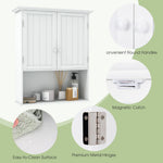 28" H x 23.5" W Wall Mount Medicine Cabinets with Adjustable Shelf and 2-Door for Bathroom Laundry Living Room