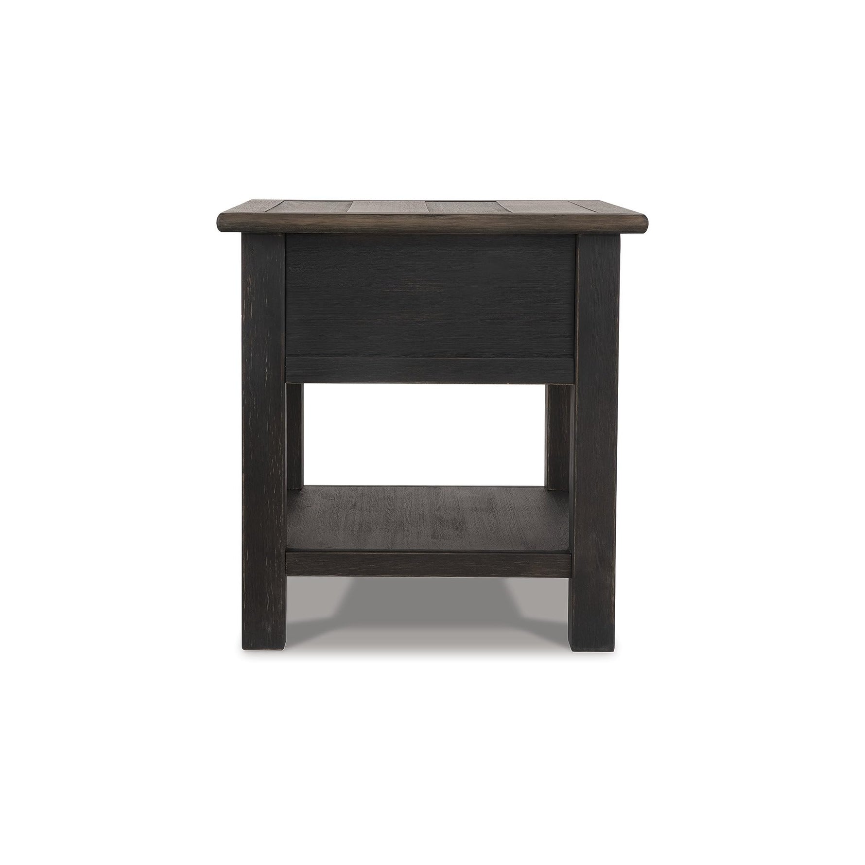 Signature Design by Ashley Bolanburg End Table for Living Room, Two-Tone Distressed Wood Side Table with Smooth-Gliding Drawer, Farmhouse Plank-Style Top, Ideal Night Stand Use, Antique White/Oak