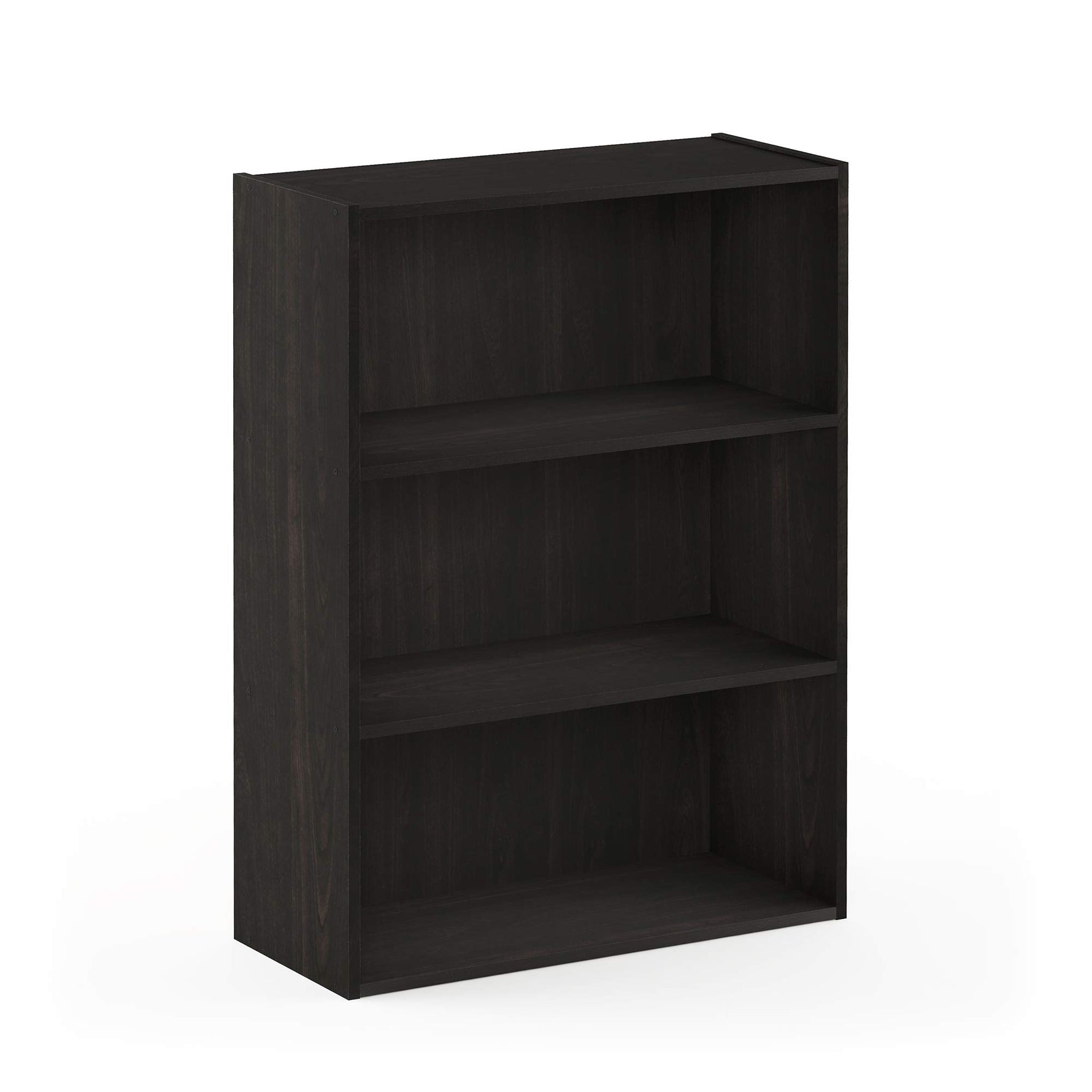 Furinno PASIR Book Shelf, 3-Tier Bookshelf, Storage Shelves Bookcase, 9.7 x 23.7 x 31.5, for Living Room, Bedroom, Home Office, Plain White