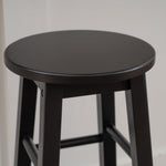 Linon Natural Barstool with Round Seat, 24-Inch