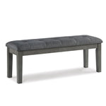 Signature Design by Ashley Ralene Tufted Upholstered Dining Room Bench, Medium Brown