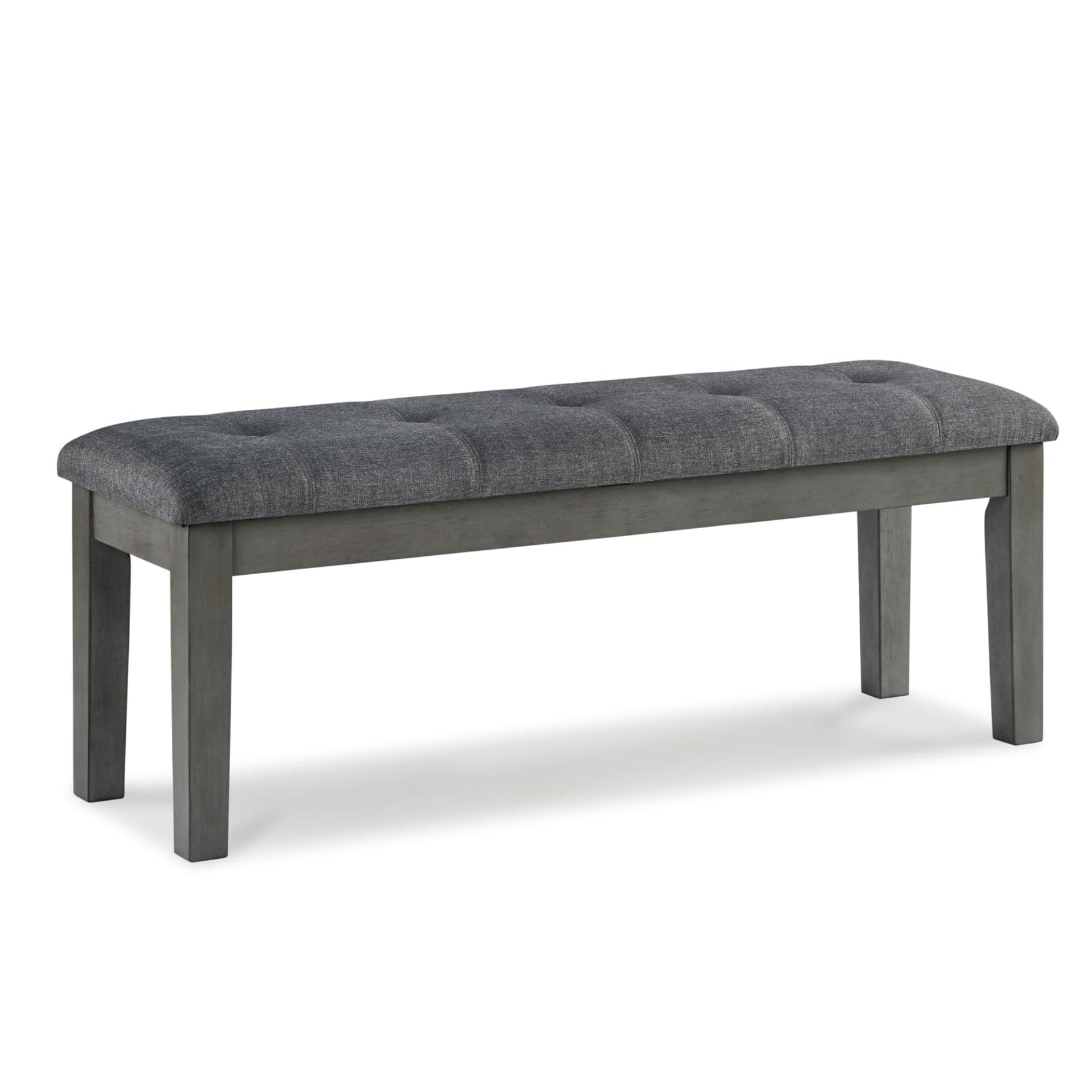 Signature Design by Ashley Ralene Tufted Upholstered Dining Room Bench, Medium Brown