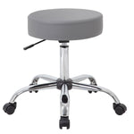 Boss Office Products Antimicrobial Vinyl Medical Spa Stool in Black
