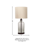 Signature Design by Ashley Bandile Modern Farmhouse 22.5" Seeded Glass Table Lamp, Bronze