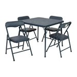 Flash Furniture Mindy Kids 5-Piece set Folding Square Table and Chairs Set for Daycare and Classrooms, Children's Activity Table and Chairs Set, Multicolor