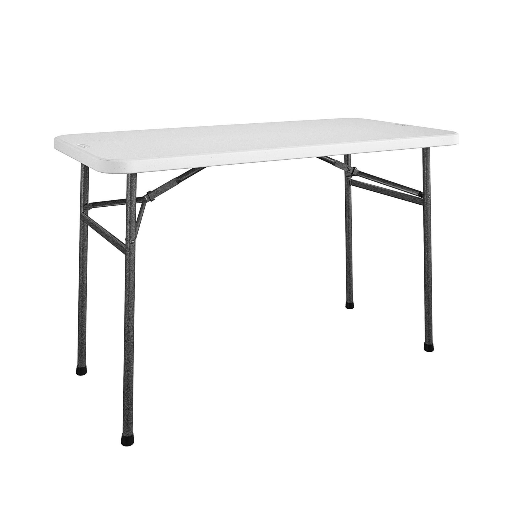 COSCO 6 ft. Fold-in-Half Banquet Table w/Handle, Black