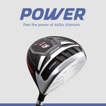 Precise M5 Men's Golf Set – 460cc Driver, Fairway Wood, Hybrid, 5-PW Irons, Putter & Stand Bag | Complete 14-Piece Golf Club Set - Right Hand Regular Size