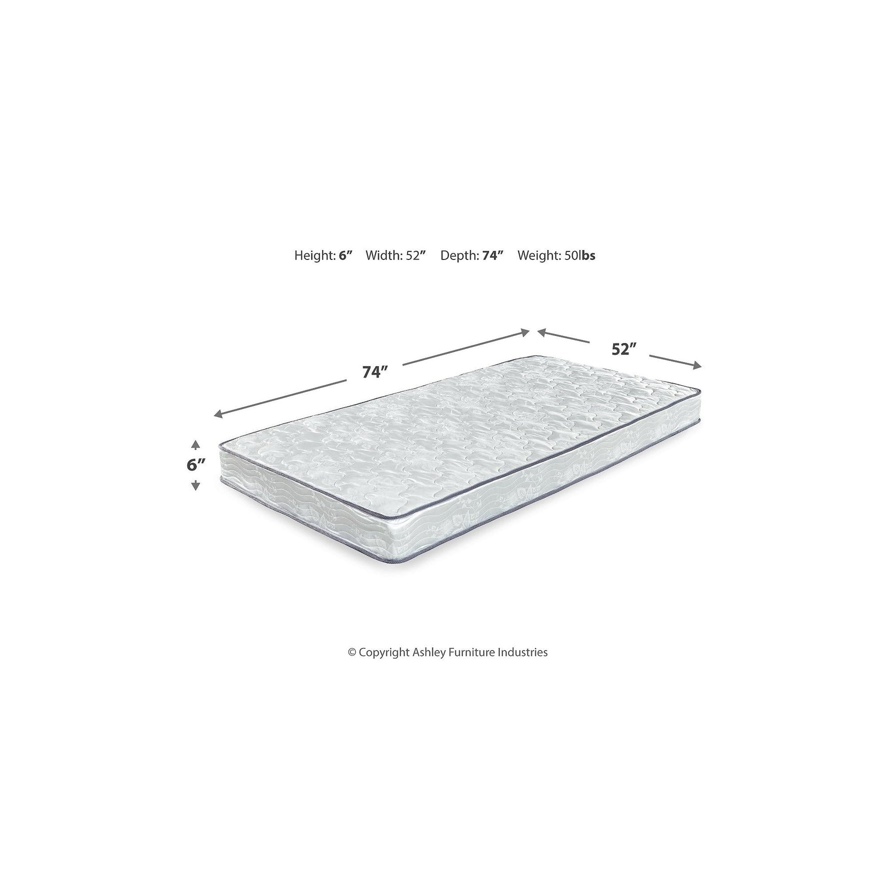 Signature Design by Ashley Chime 12 Inch Hybrid Full Mattress, Memory Foam with Lumbar Support, High-Density Foam & Pocketed Coils for Comfort & Back Support, Mattresses in a Box, Full Size