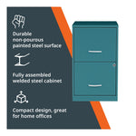 NuSparc 2 Drawer Locking Filing Cabinet | Pre-Assembled Steel Construction | Space-Saving Design is Perfect for Home and Small Office | Letter-Size | Assembled in North America
