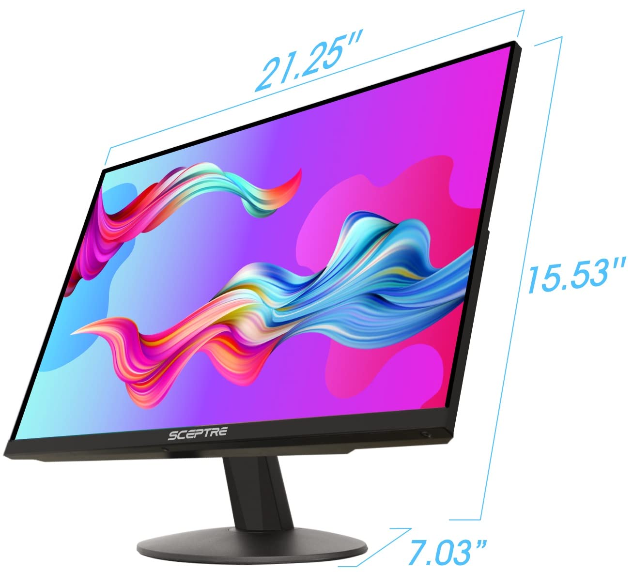 Sceptre IPS 24-Inch Business Computer Monitor 1080p 75Hz with HDMI VGA Build-in Speakers, Machine Black (E248W-FPT)